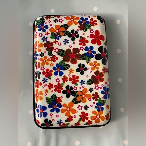 Aluminum Metal Wallet Billfold Case  Women Credit Card ID Holder - Picture 3 of 8